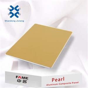 Panel aluminiowy z tworzywa sztucznego w kolorze złotej perły